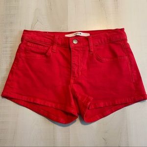 Joe’s Women’s Red Denim Shorts Size 25 Waist
